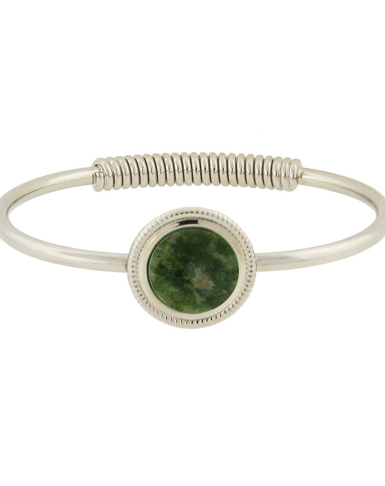 1928 Jewelry Gemstone Spring Hinge Bracelet