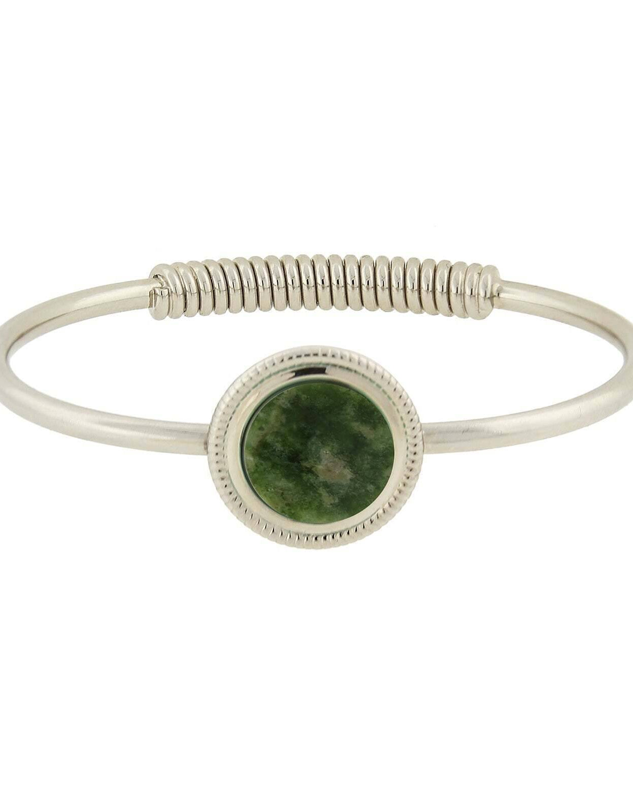 1928 Jewelry Gemstone Spring Hinge Bracelet