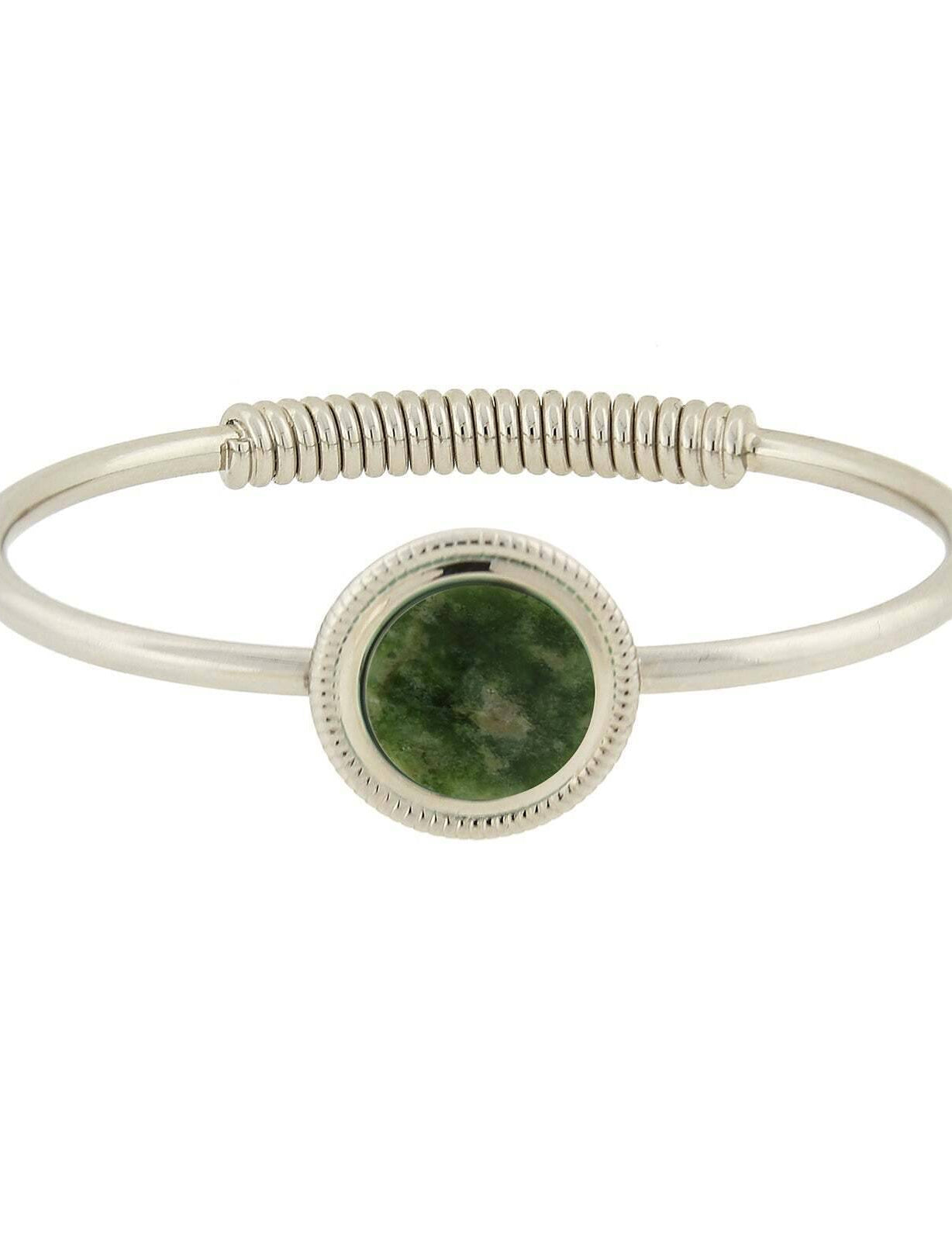 1928 Jewelry Gemstone Spring Hinge Bracelet