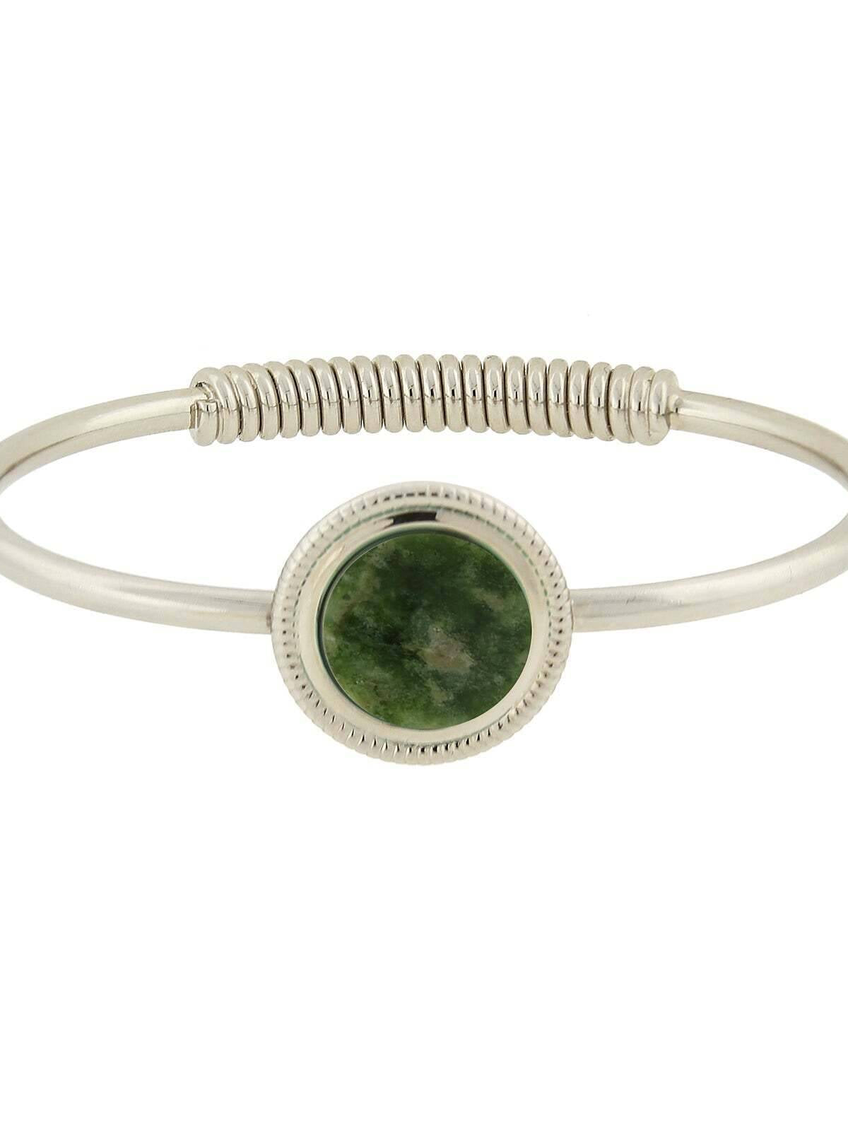 1928 Jewelry Gemstone Spring Hinge Bracelet