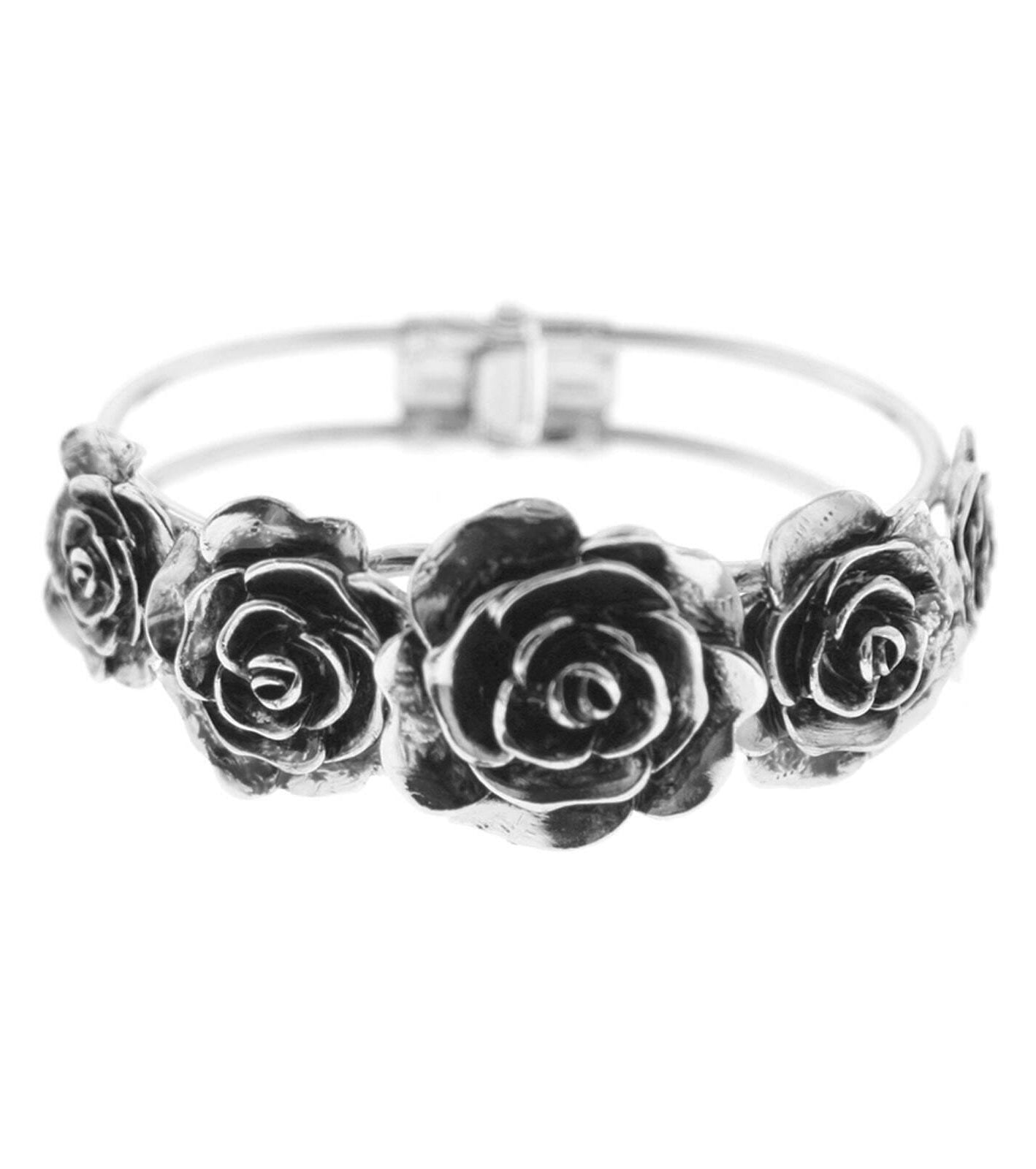 2028 Jewelry Flower Cuff Bracelet