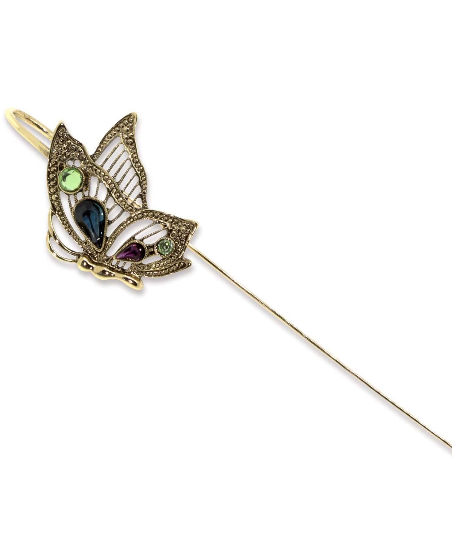 1928 Jewelry Crystal Butterfly Bookmark