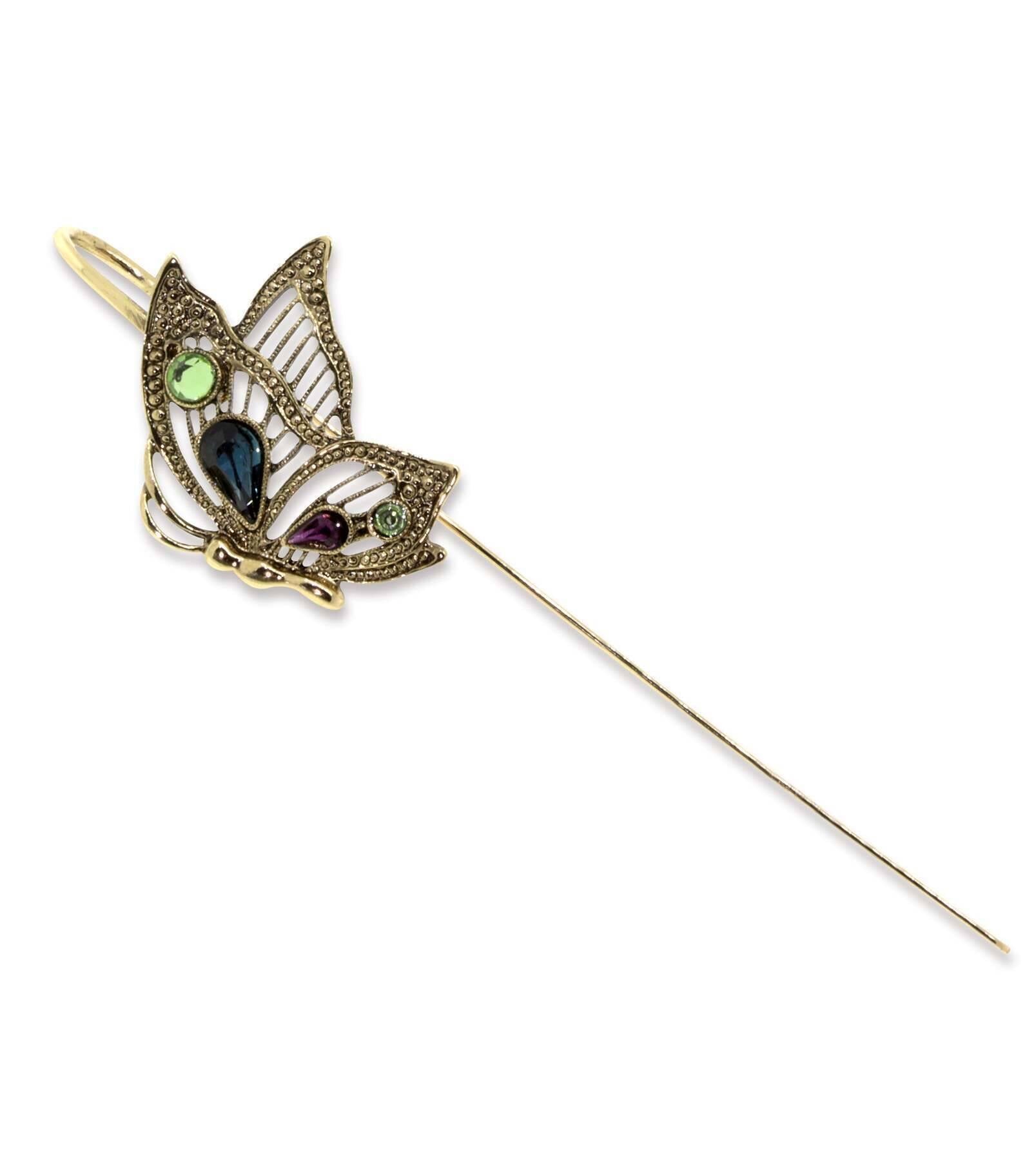 1928 Jewelry Crystal Butterfly Bookmark