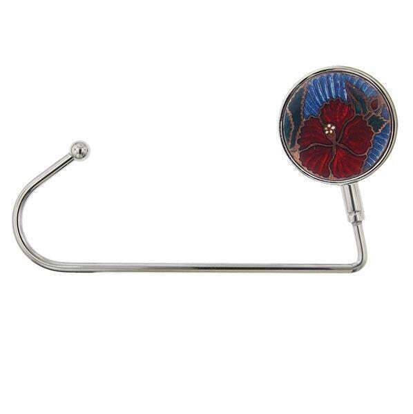 1928 Jewelry Red Flower Decal Purse Holder