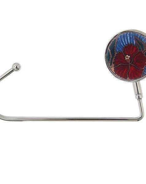 1928 Jewelry Red Flower Decal Purse Holder