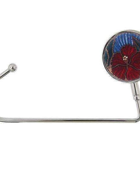 1928 Jewelry Red Flower Decal Purse Holder