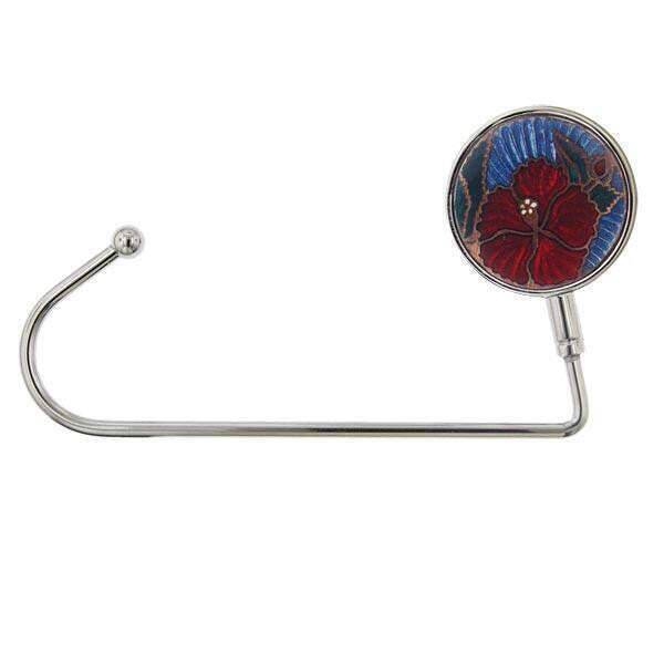 1928 Jewelry Red Flower Decal Purse Holder