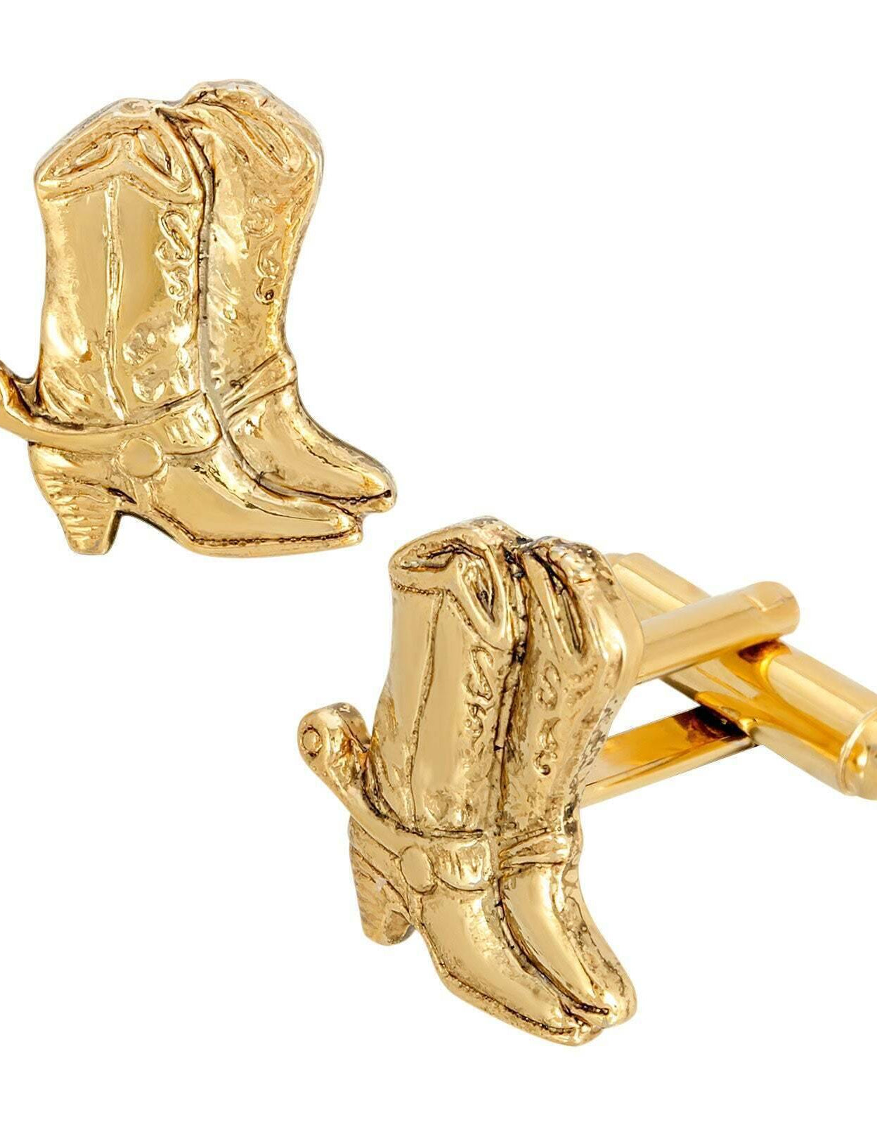 1928 Jewelry Old West Cowboy Boots Cufflinks