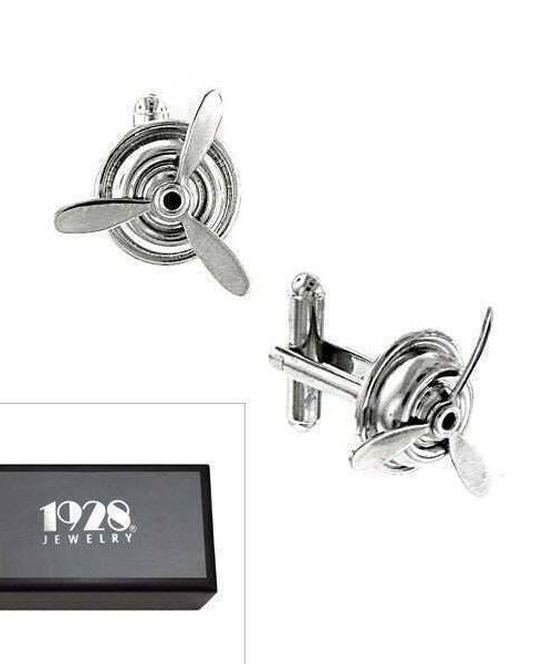 1928 Jewelry Airplane Propeller Cufflinks