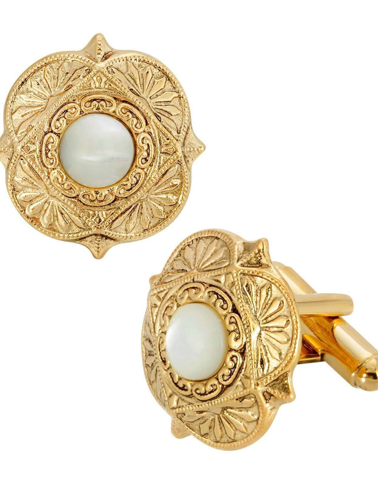 1928 Jewelry Art Deco Style Semi Precious Cufflinks