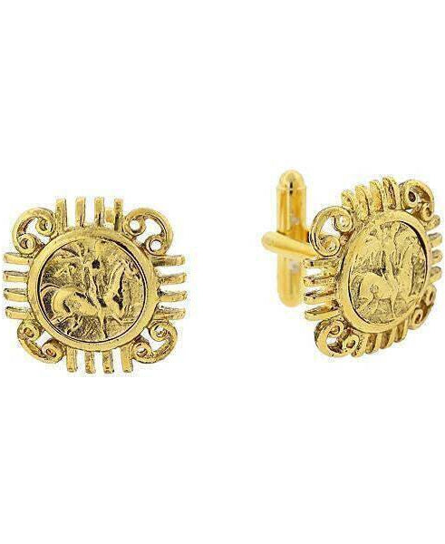 1928 Jewelry Ancient Greek Coin Replica Cufflinks