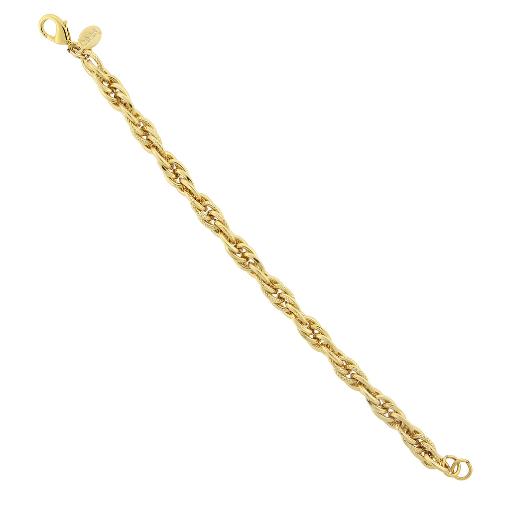 Gold Tone Chain Link Bracelet