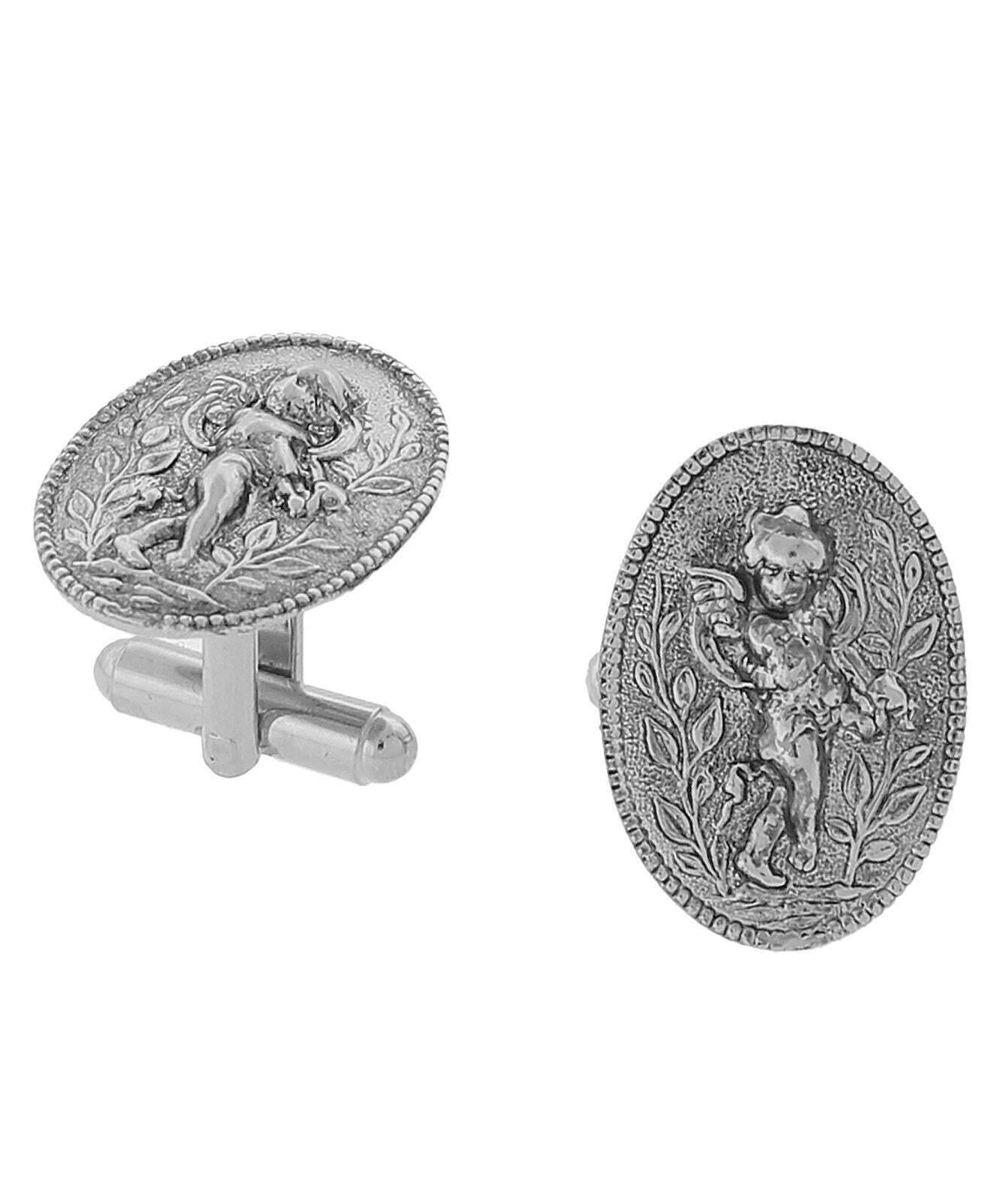 1928 Jewelry Cupid Angel Cufflinks
