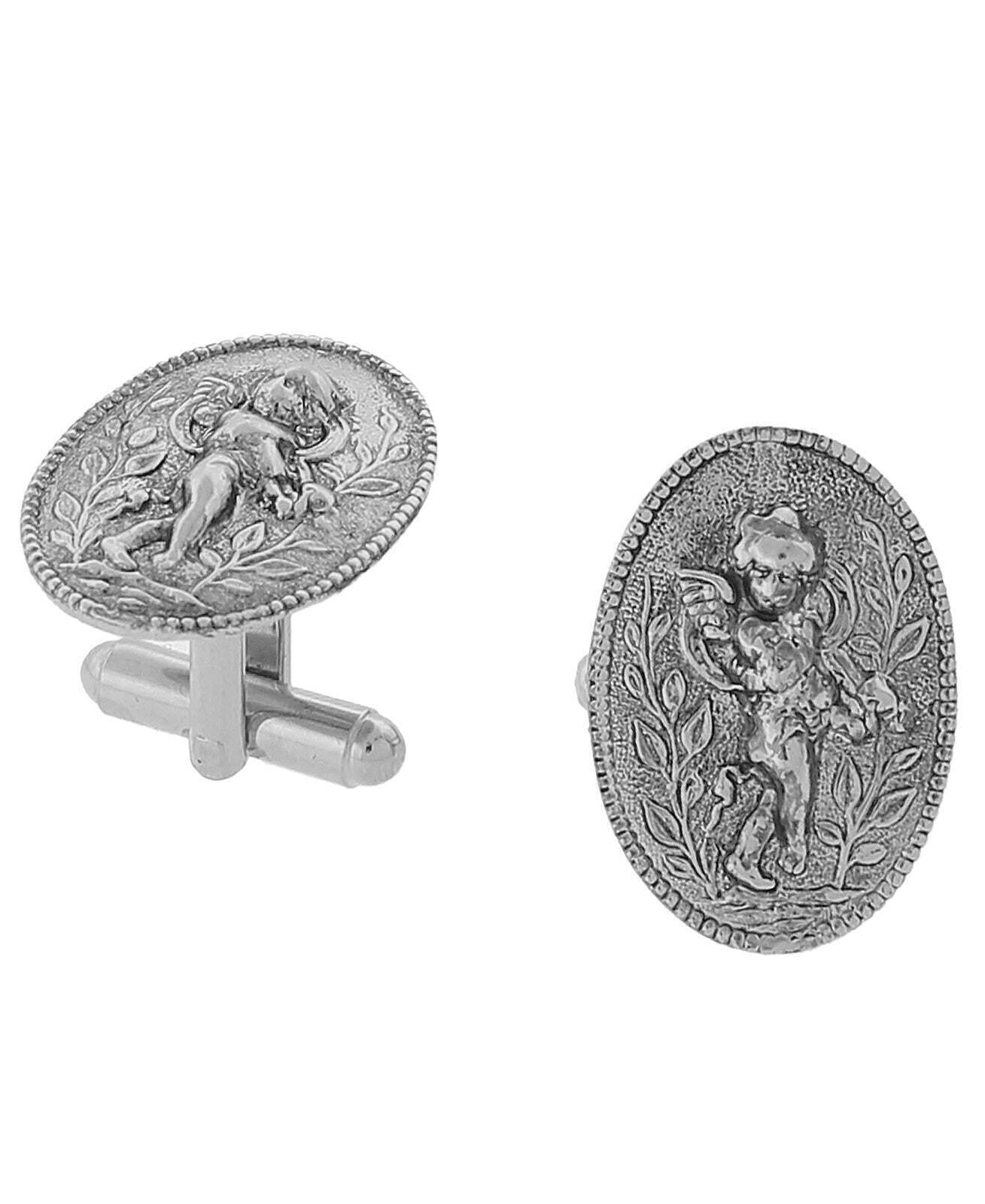 1928 Jewelry Cupid Angel Cufflinks