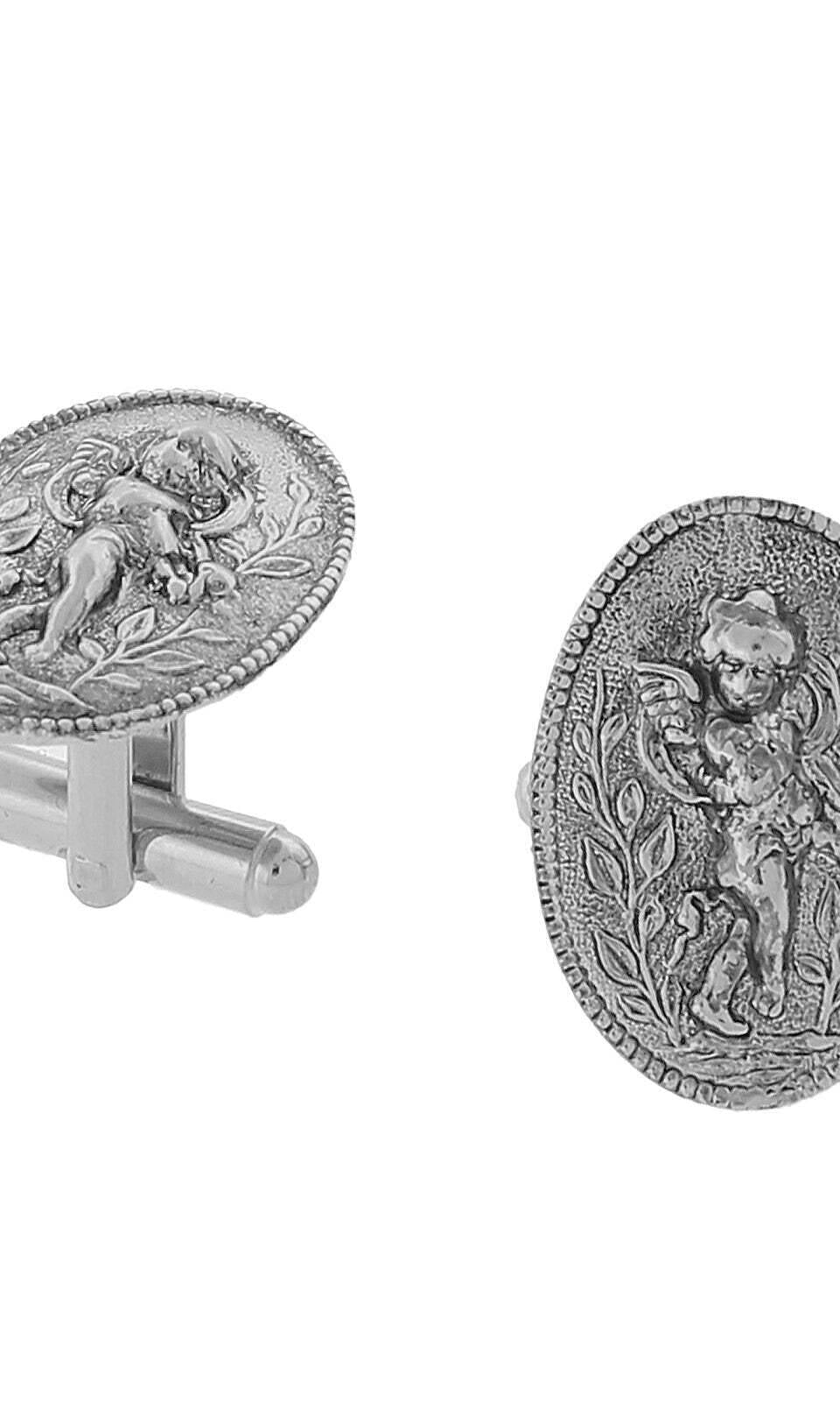 1928 Jewelry Cupid Angel Cufflinks