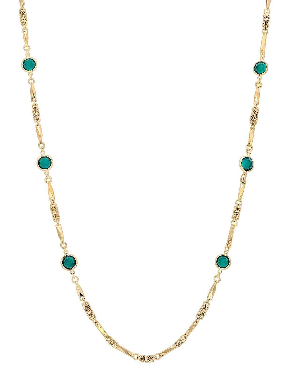 1928 Jewelry Austrian Crystal Round Channel Necklace 32"