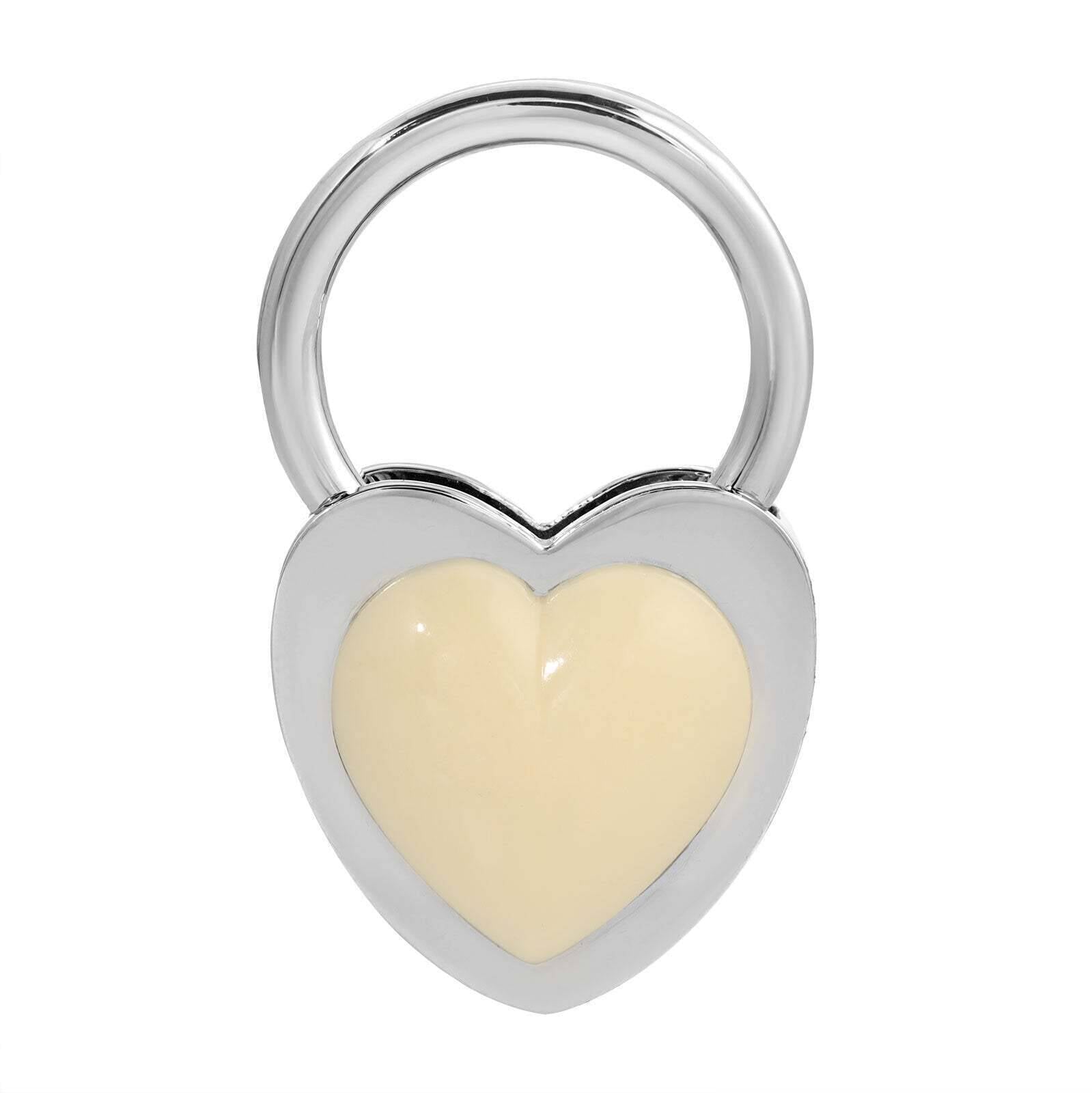 1928 Jewelry Ivory Stone Heart Key Ring