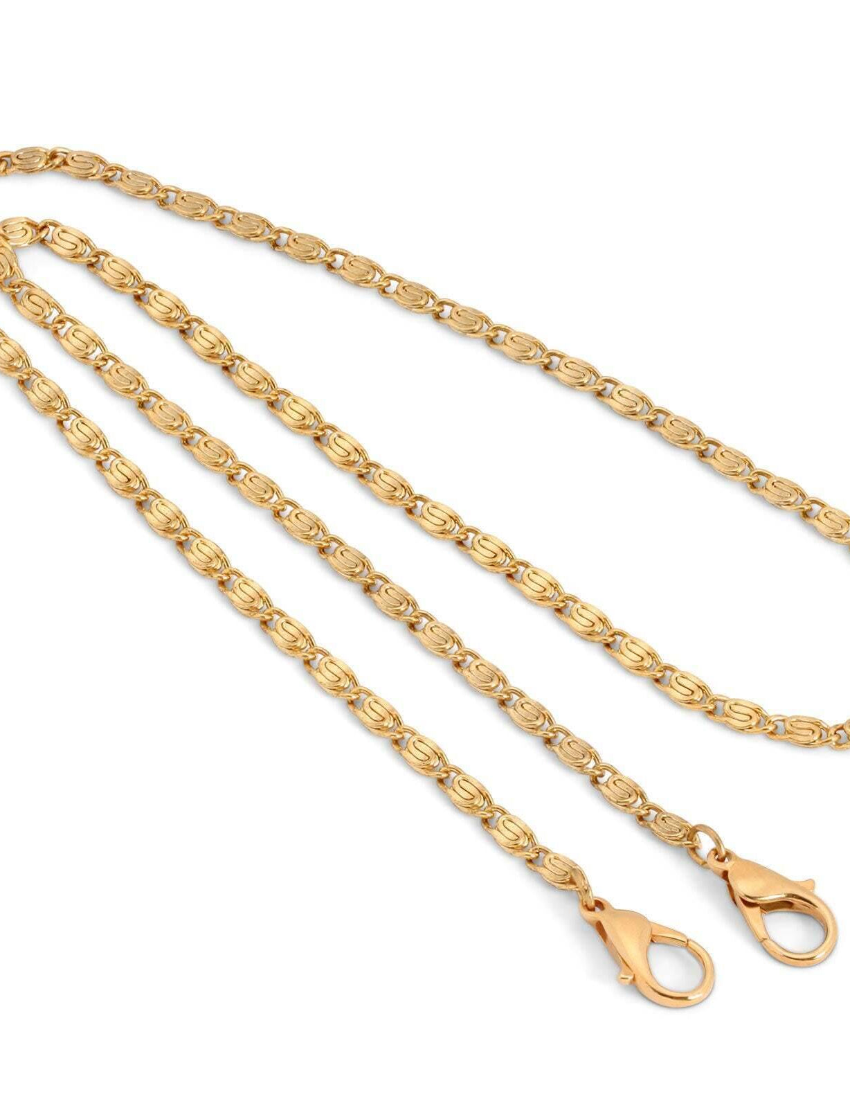 1928 Jewelry Classy Link Face Mask Chain Holder 22 Inch