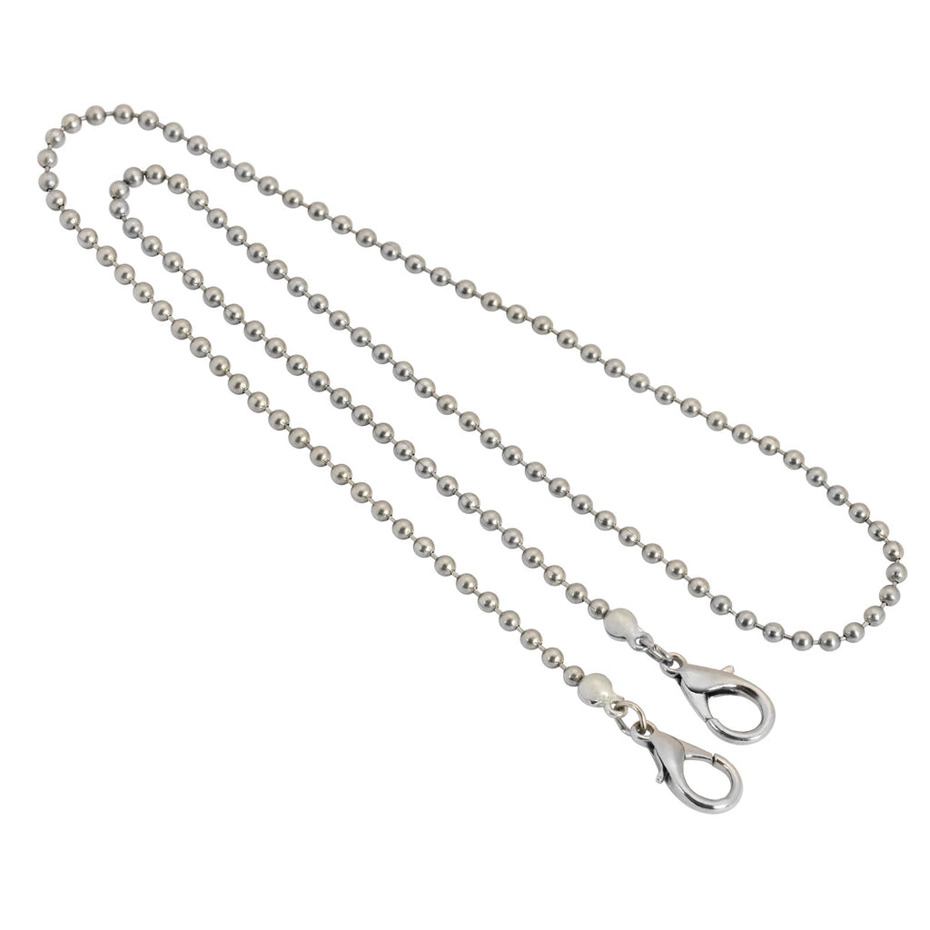 Stainless Steel 3.2 Ball Chain Mask Holder 22 Inches