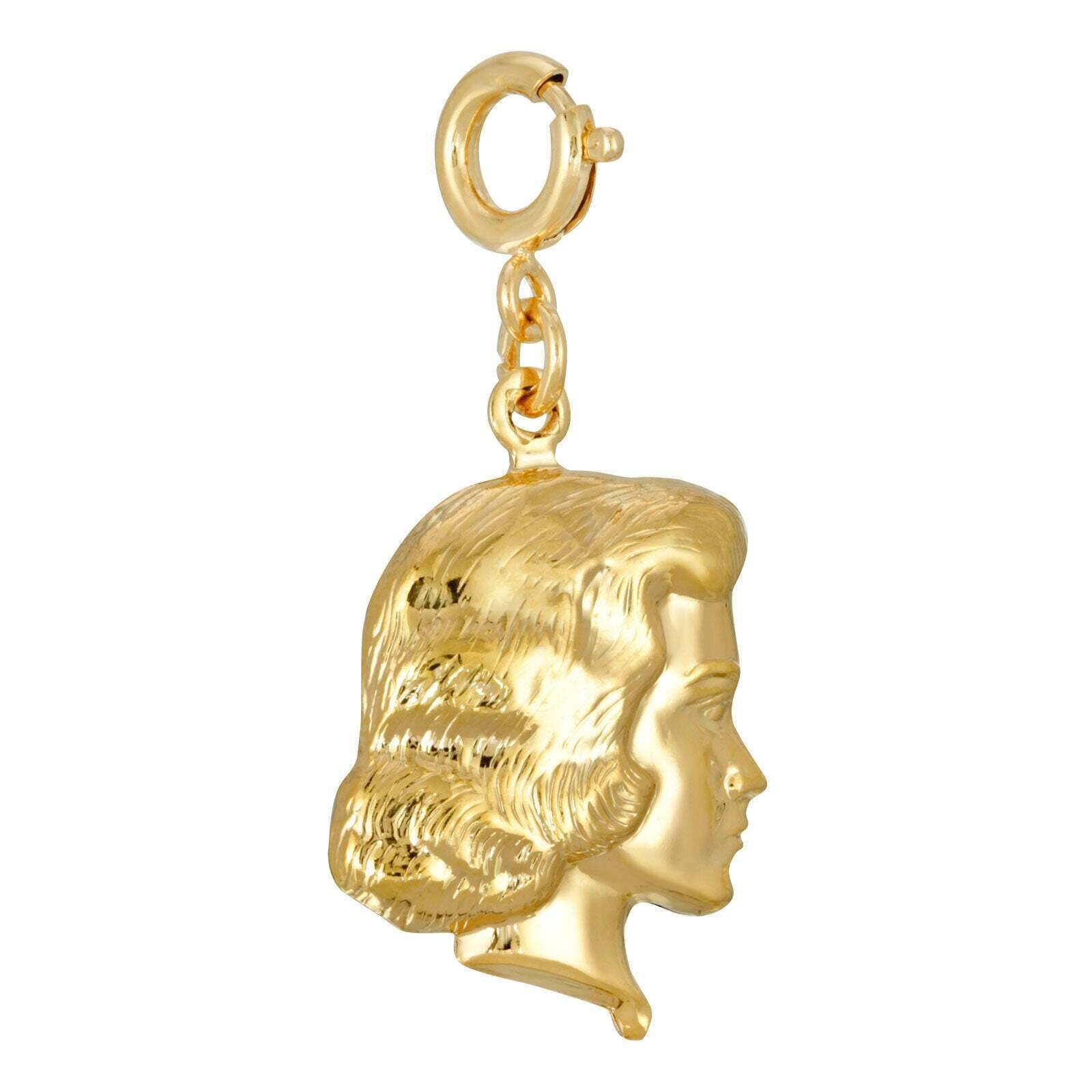 1928 Jewelry Girl Silhouette Charm