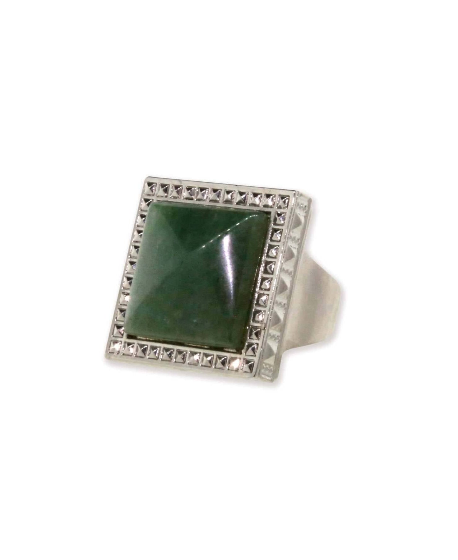 1928 Jewelry Serenity Gemstone Square Ring Size 7