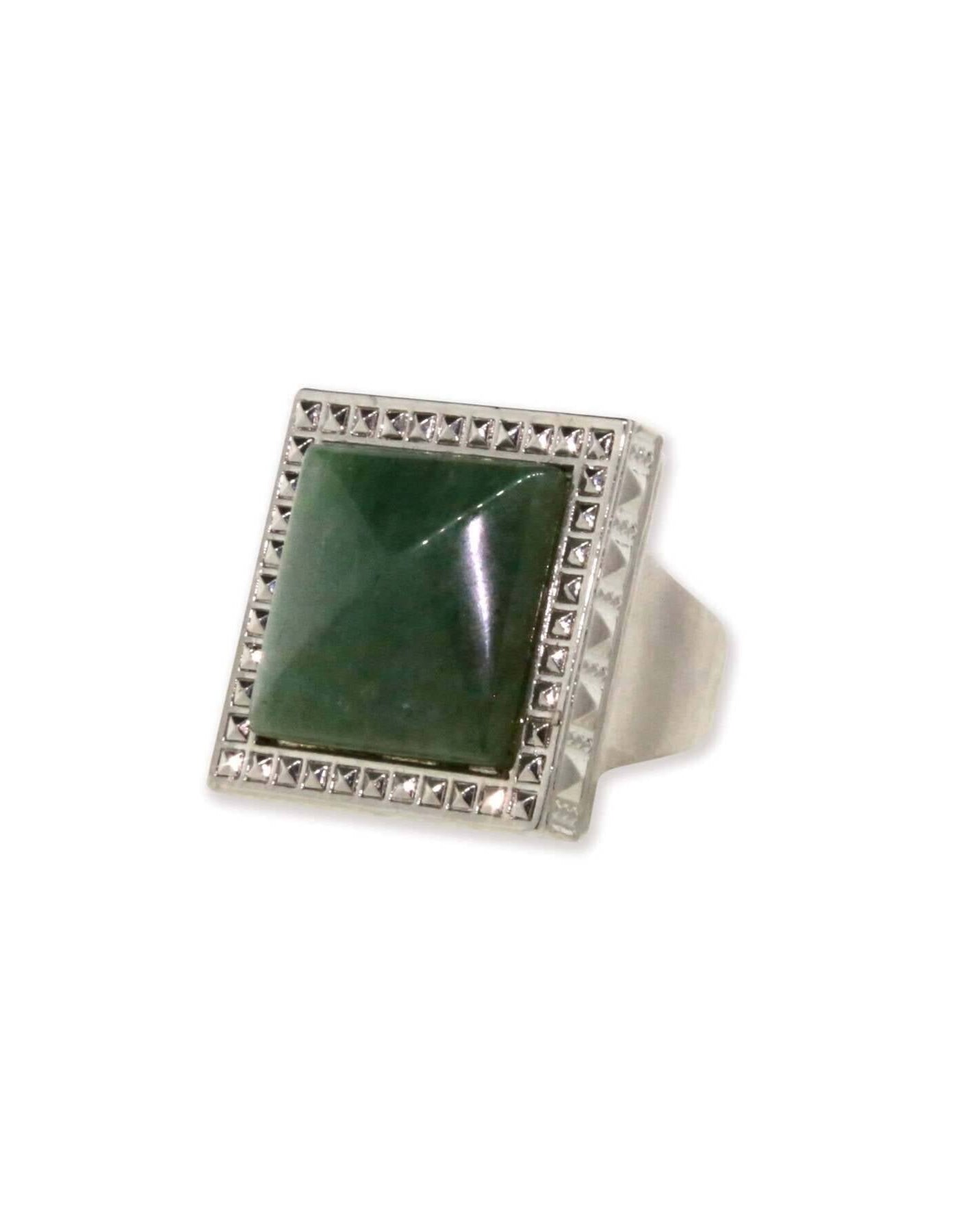 1928 Jewelry Serenity Gemstone Square Ring Size 7