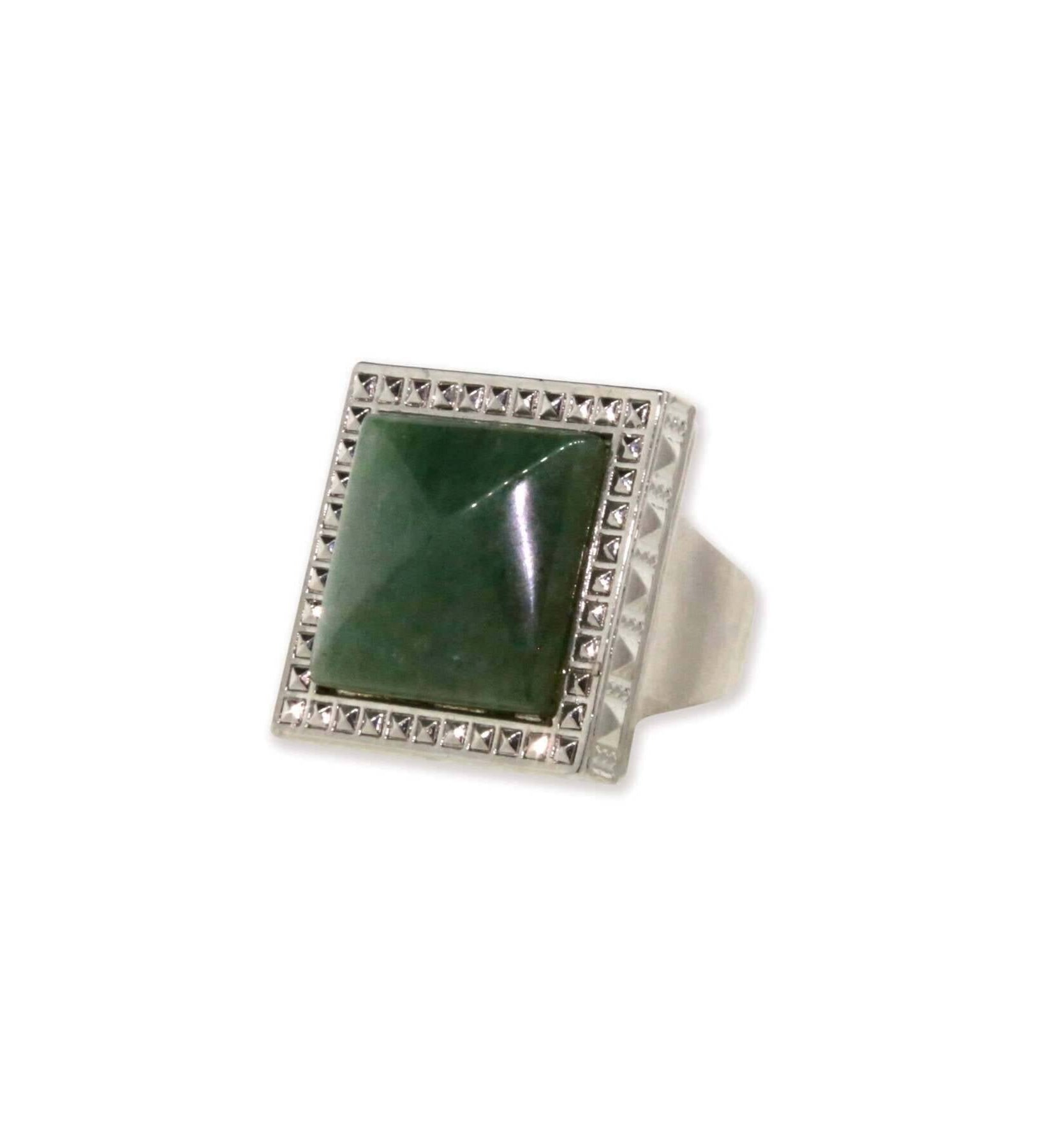 1928 Jewelry Serenity Gemstone Square Ring Size 7