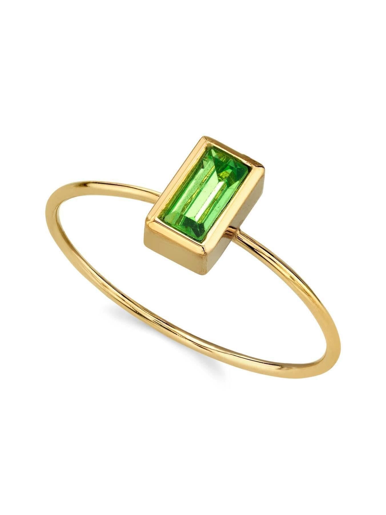 1928 Jewelry Rectangle Crystal Delicate Dainty Ring Size 7