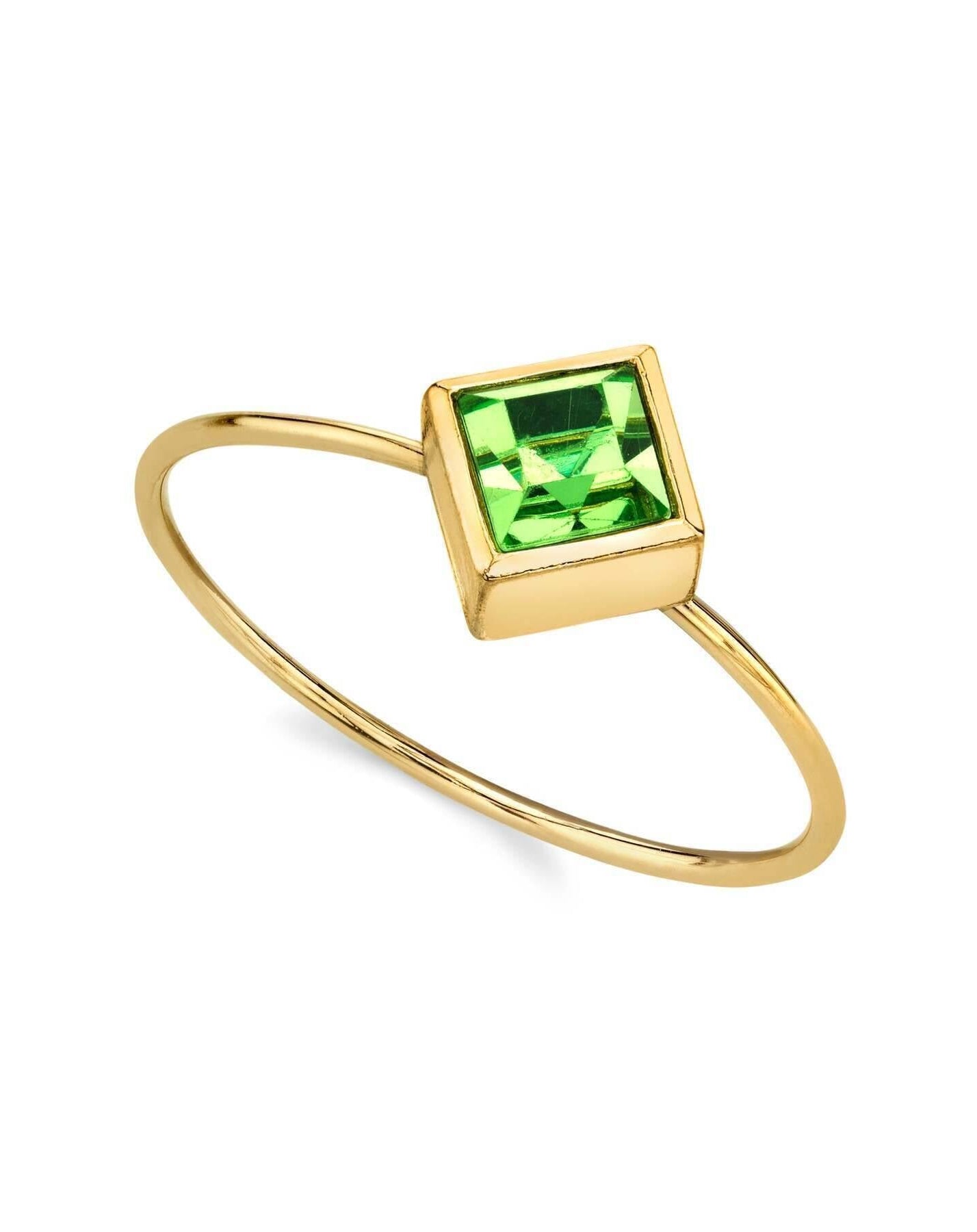 1928 Jewelry Diamond Shaped Crystal Dainty Ring Size 7