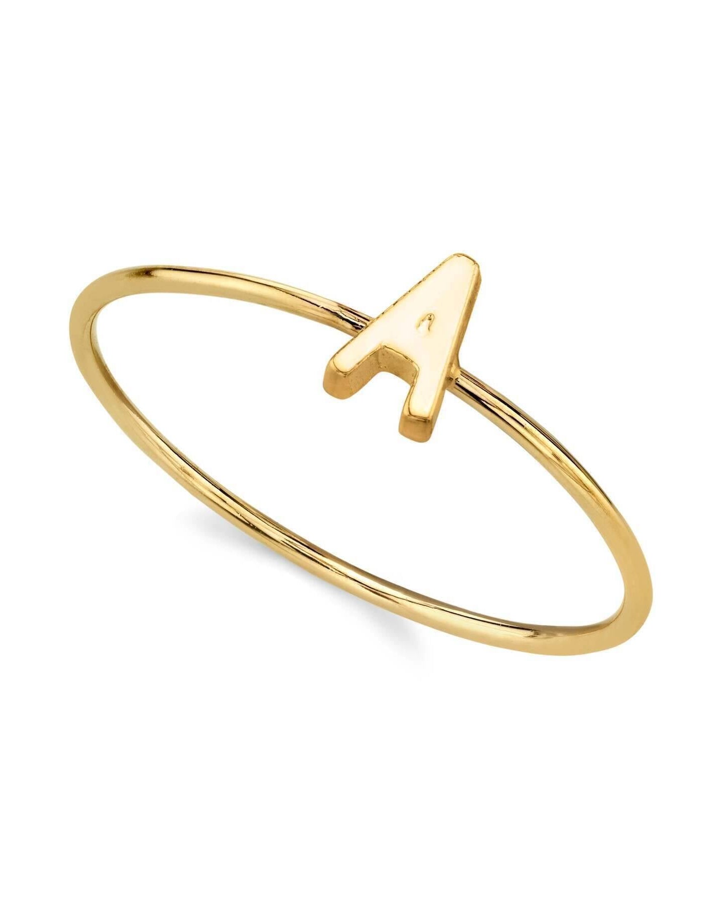 1928 Jewelry Gold Initial Ring Size 7