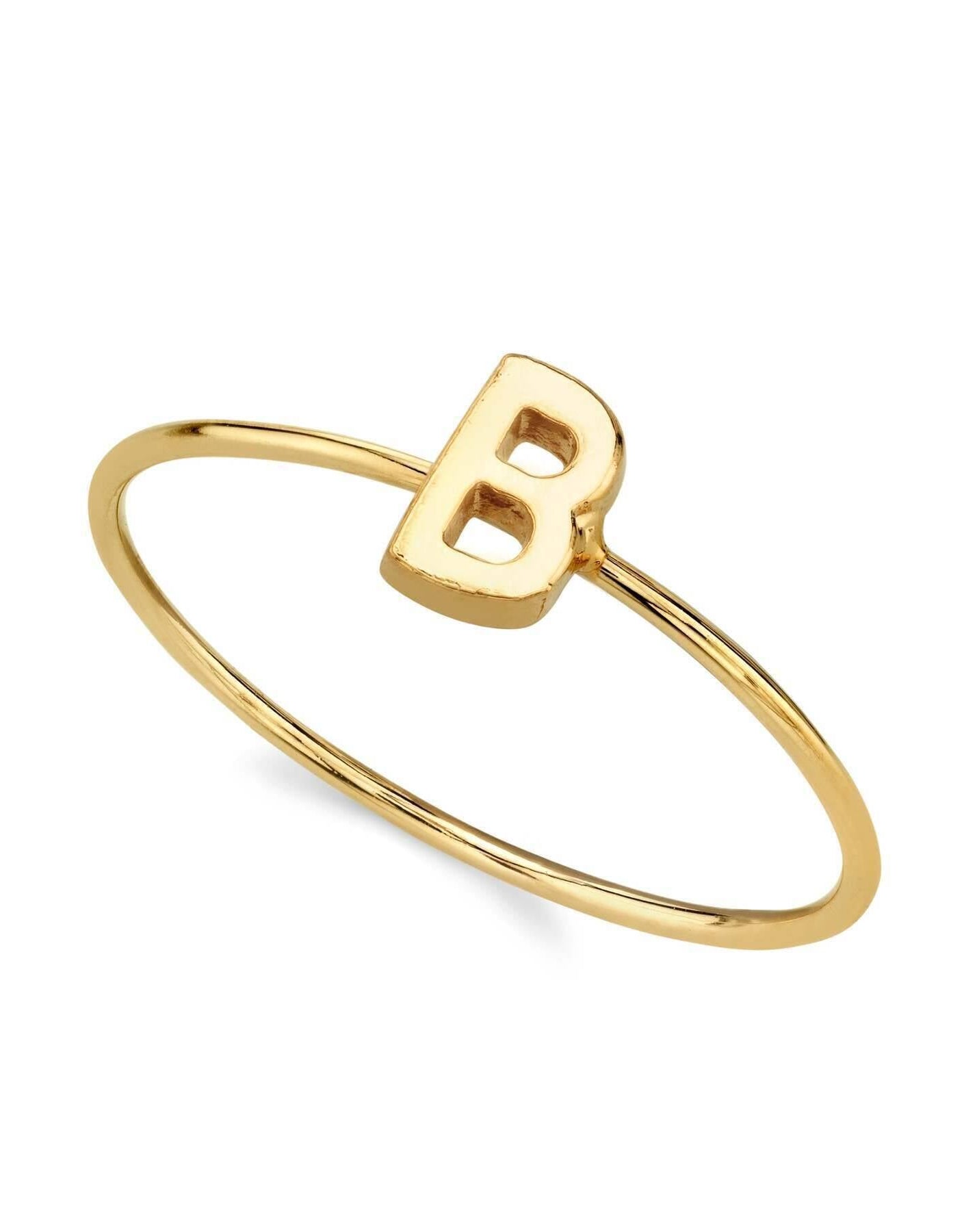 1928 Jewelry Gold Initial Ring Size 7