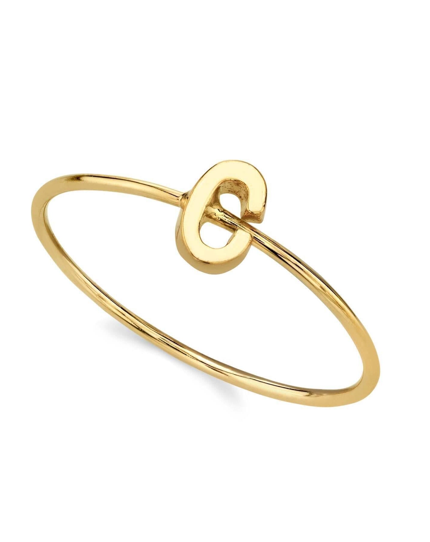 1928 Jewelry Gold Initial Ring Size 7