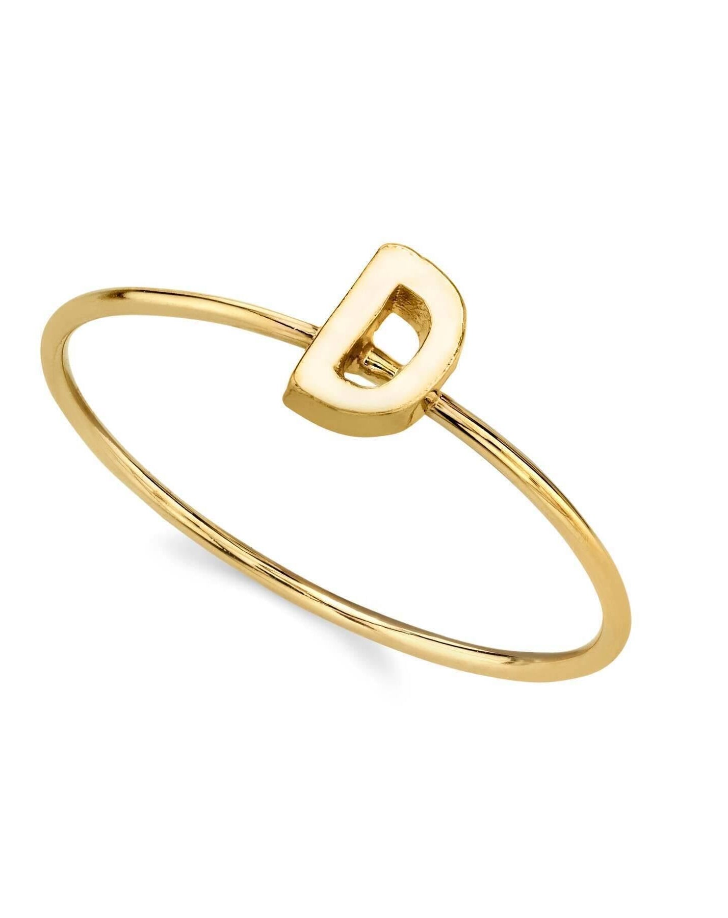 1928 Jewelry Gold Initial Ring Size 7