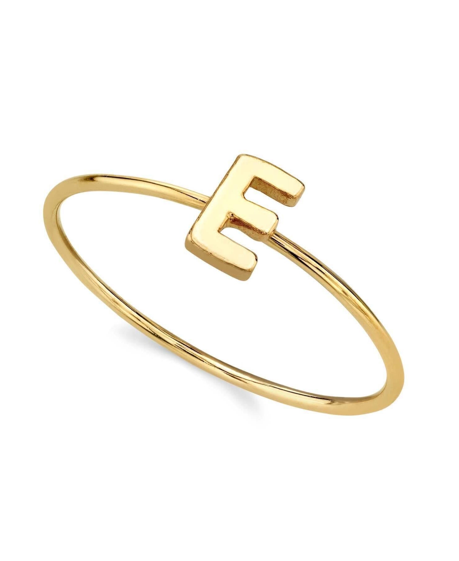 1928 Jewelry Gold Initial Ring Size 7