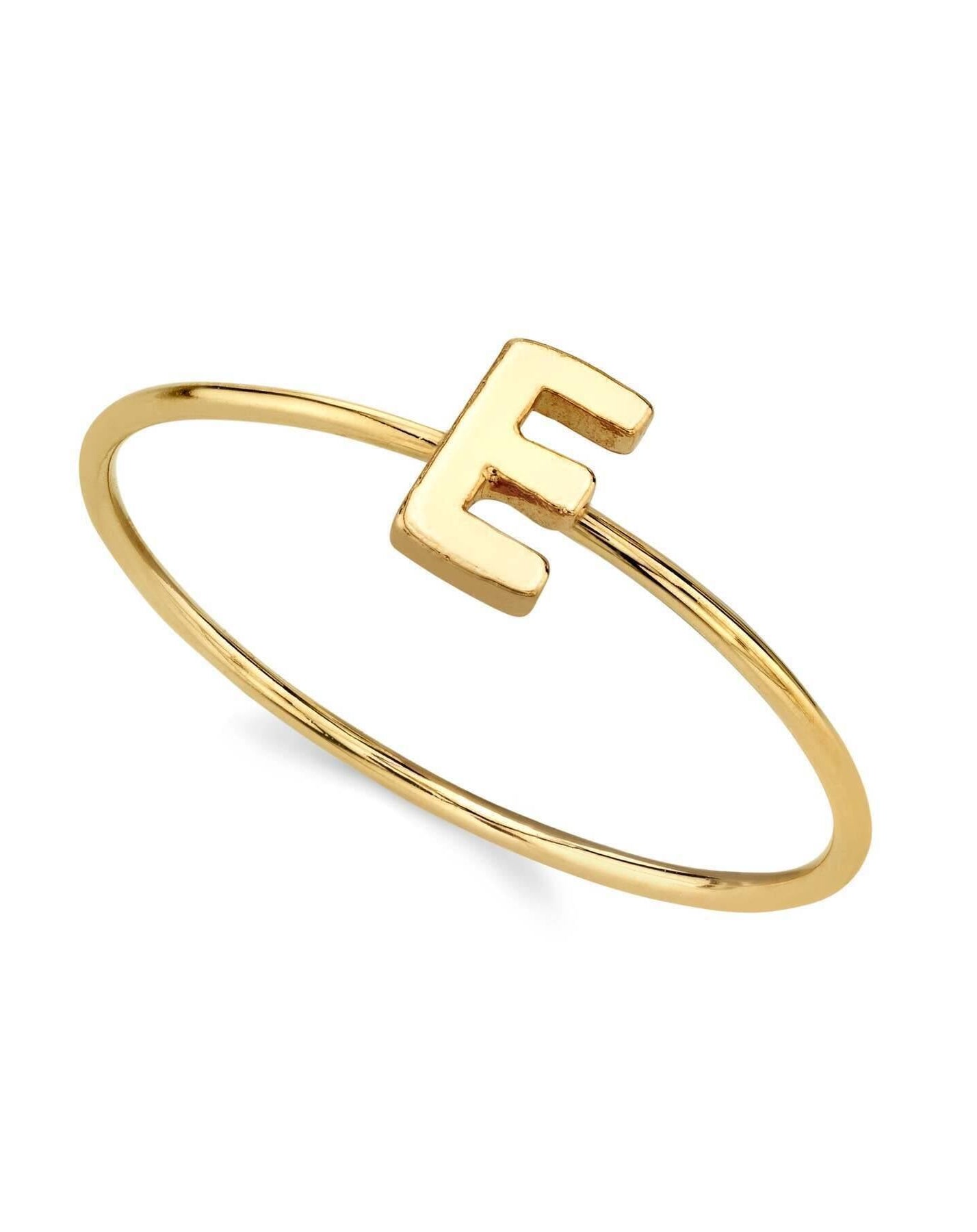 1928 Jewelry Gold Initial Ring Size 7