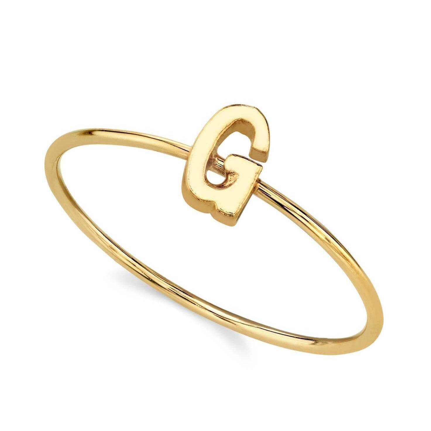 1928 Jewelry Gold Initial Ring Size 7