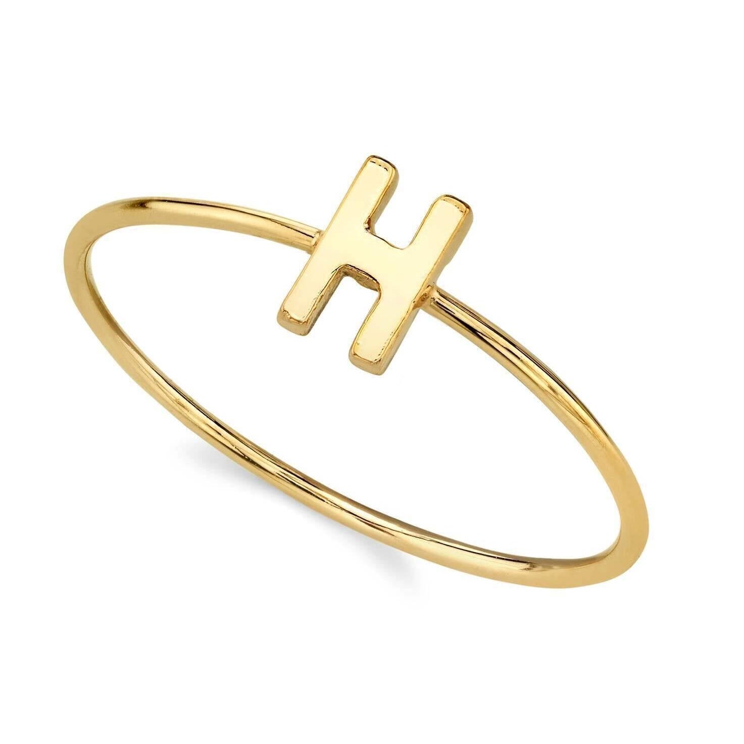 1928 Jewelry Gold Initial Ring Size 7