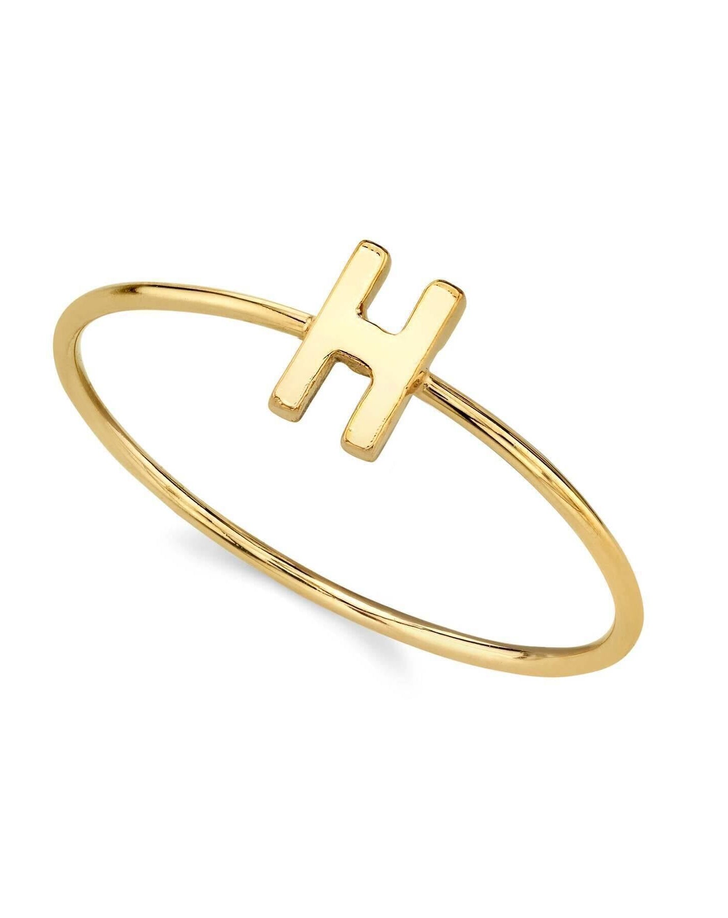 1928 Jewelry Gold Initial Ring Size 7