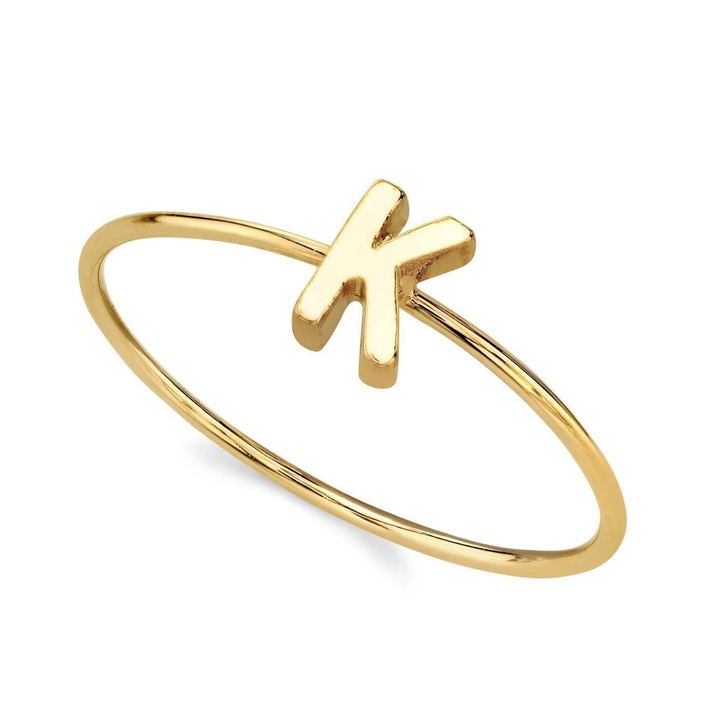 1928 Jewelry Gold Initial Ring Size 7