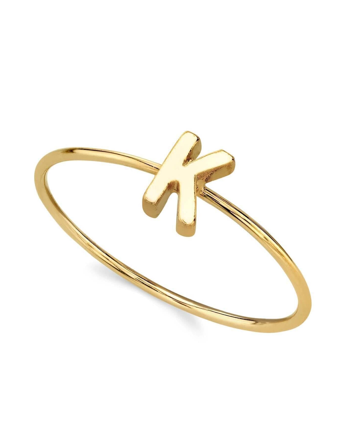 1928 Jewelry Gold Initial Ring Size 7