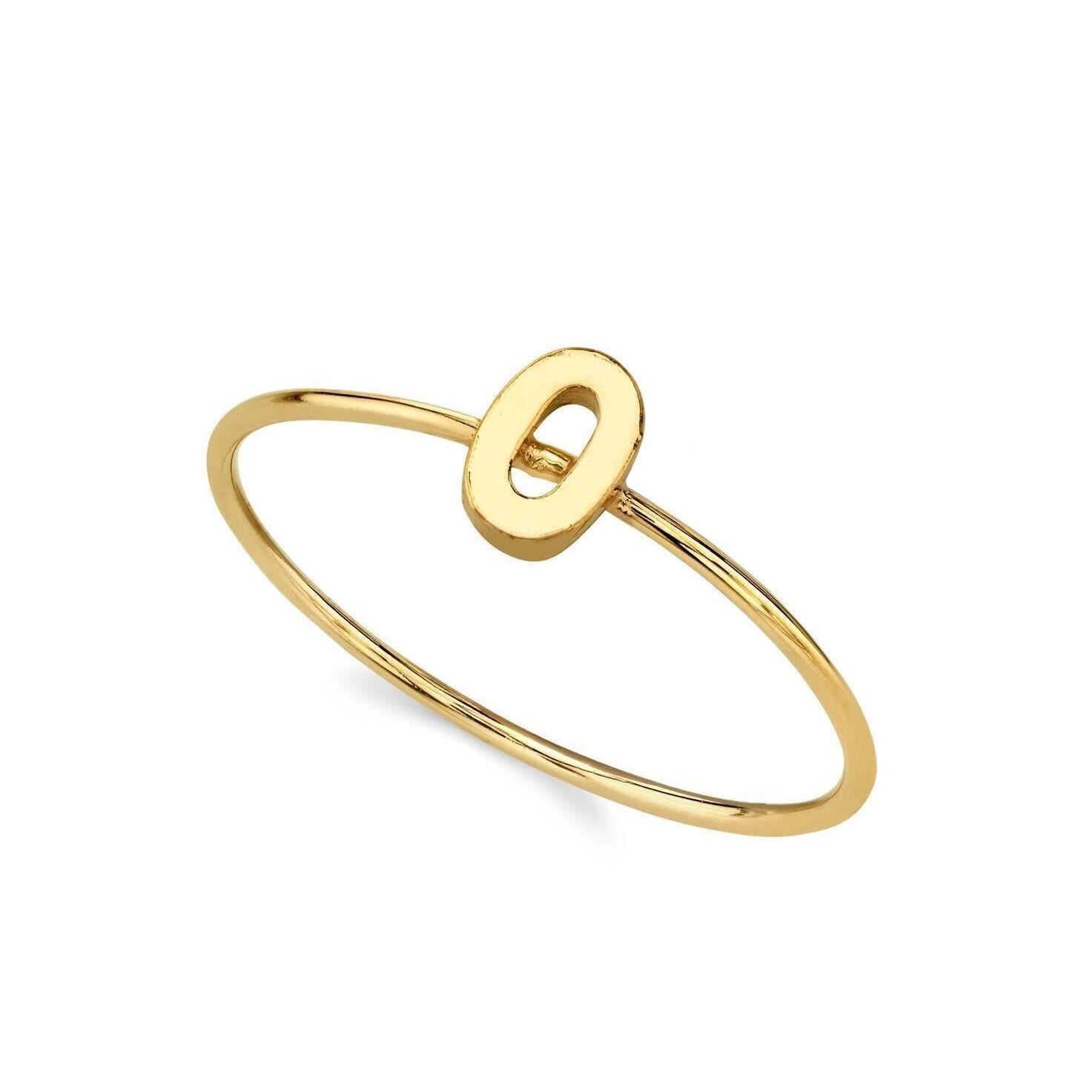1928 Jewelry Gold Initial Ring Size 7