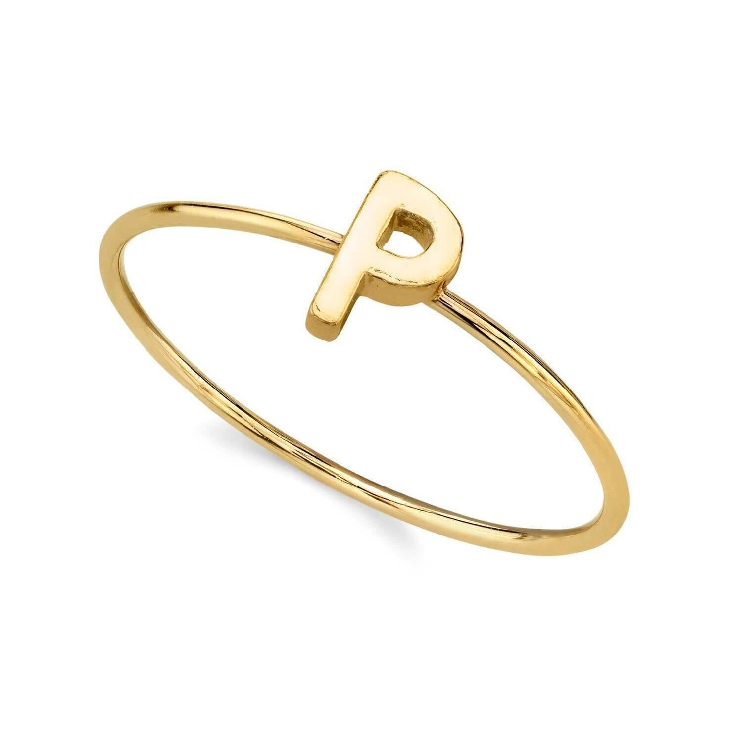 1928 Jewelry Gold Initial Ring Size 7