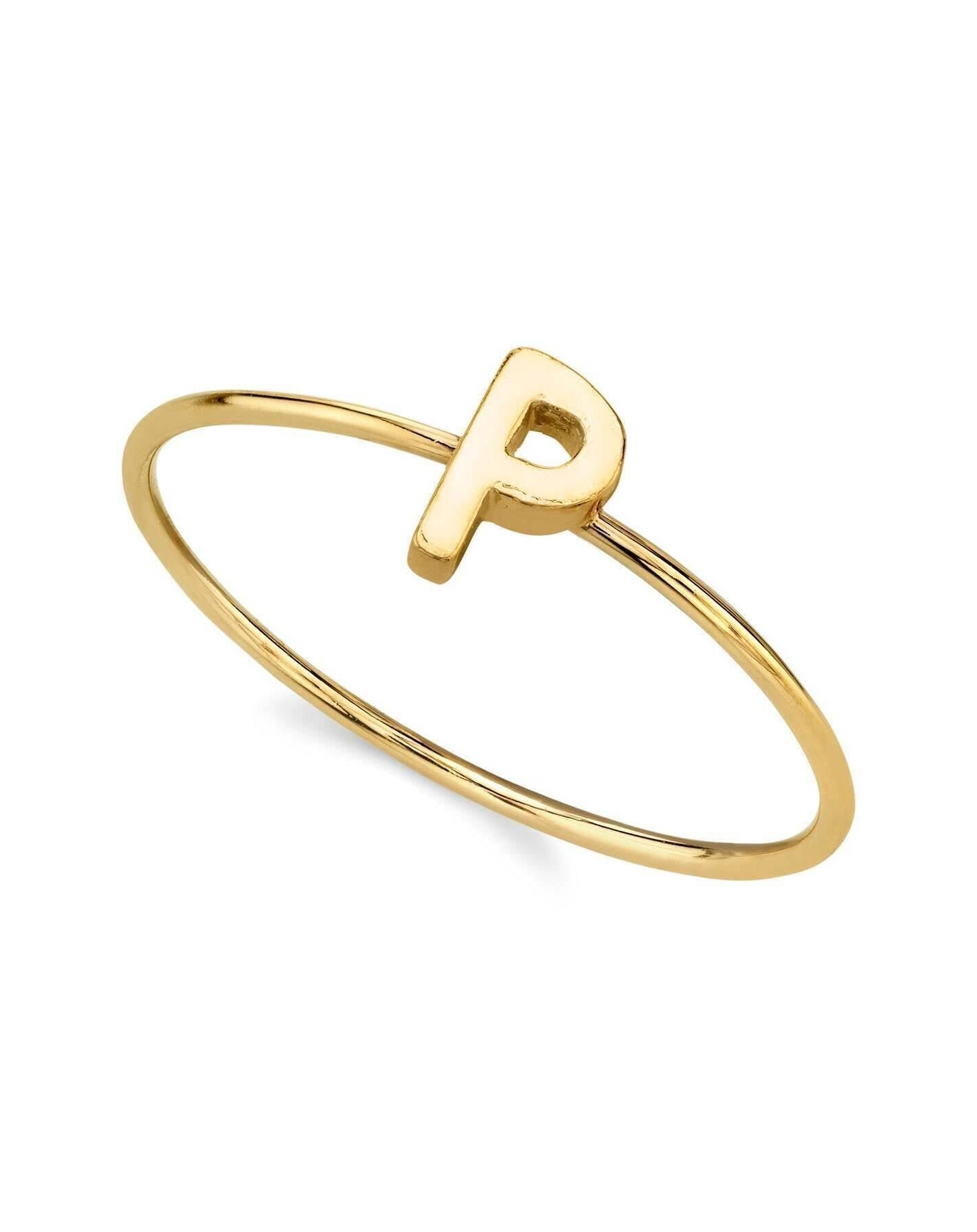 1928 Jewelry Gold Initial Ring Size 7