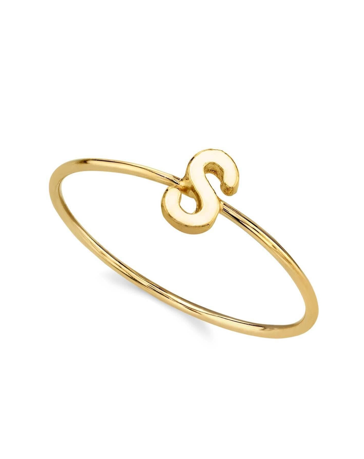 1928 Jewelry Gold Initial Ring Size 7