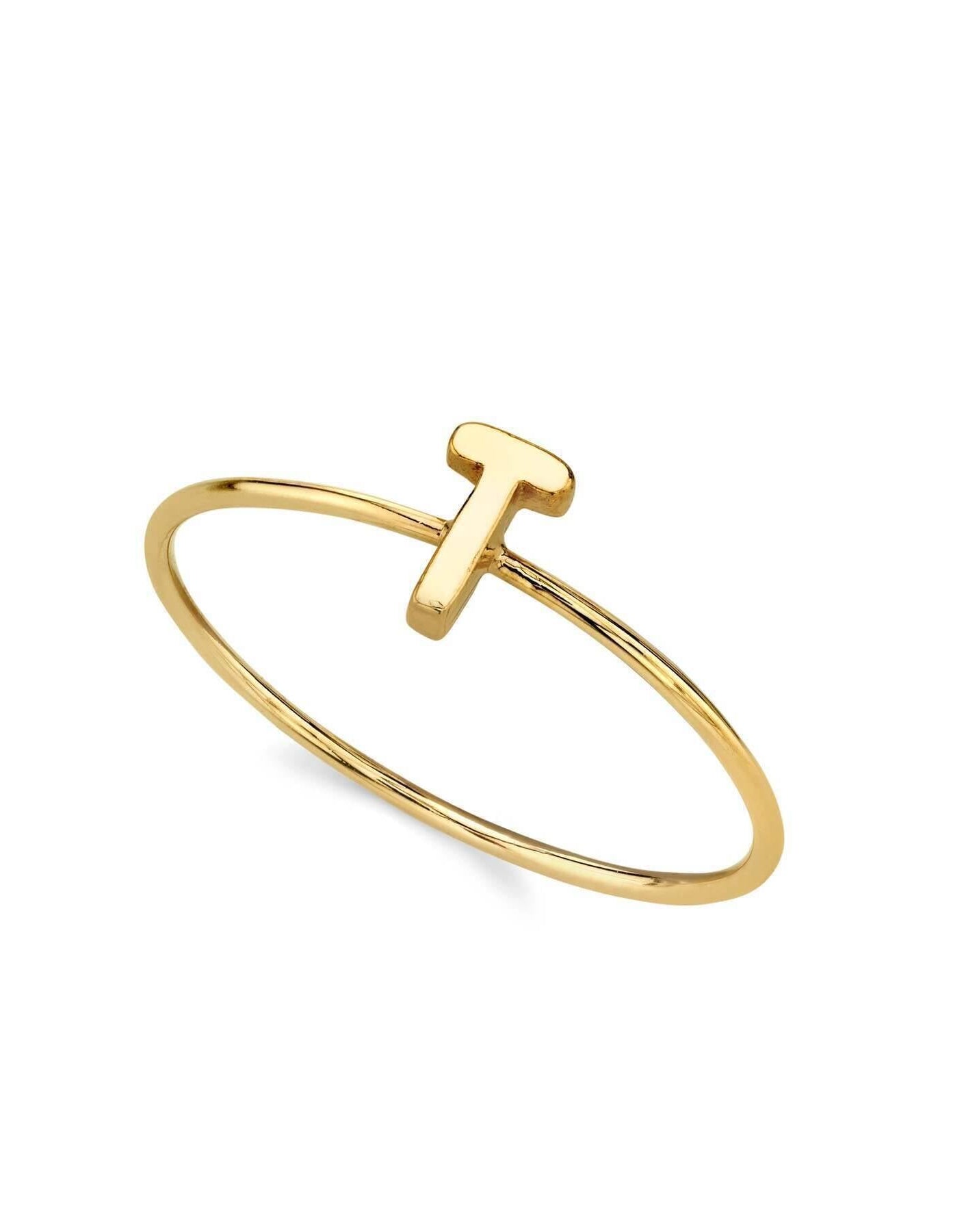 1928 Jewelry Gold Initial Ring Size 7