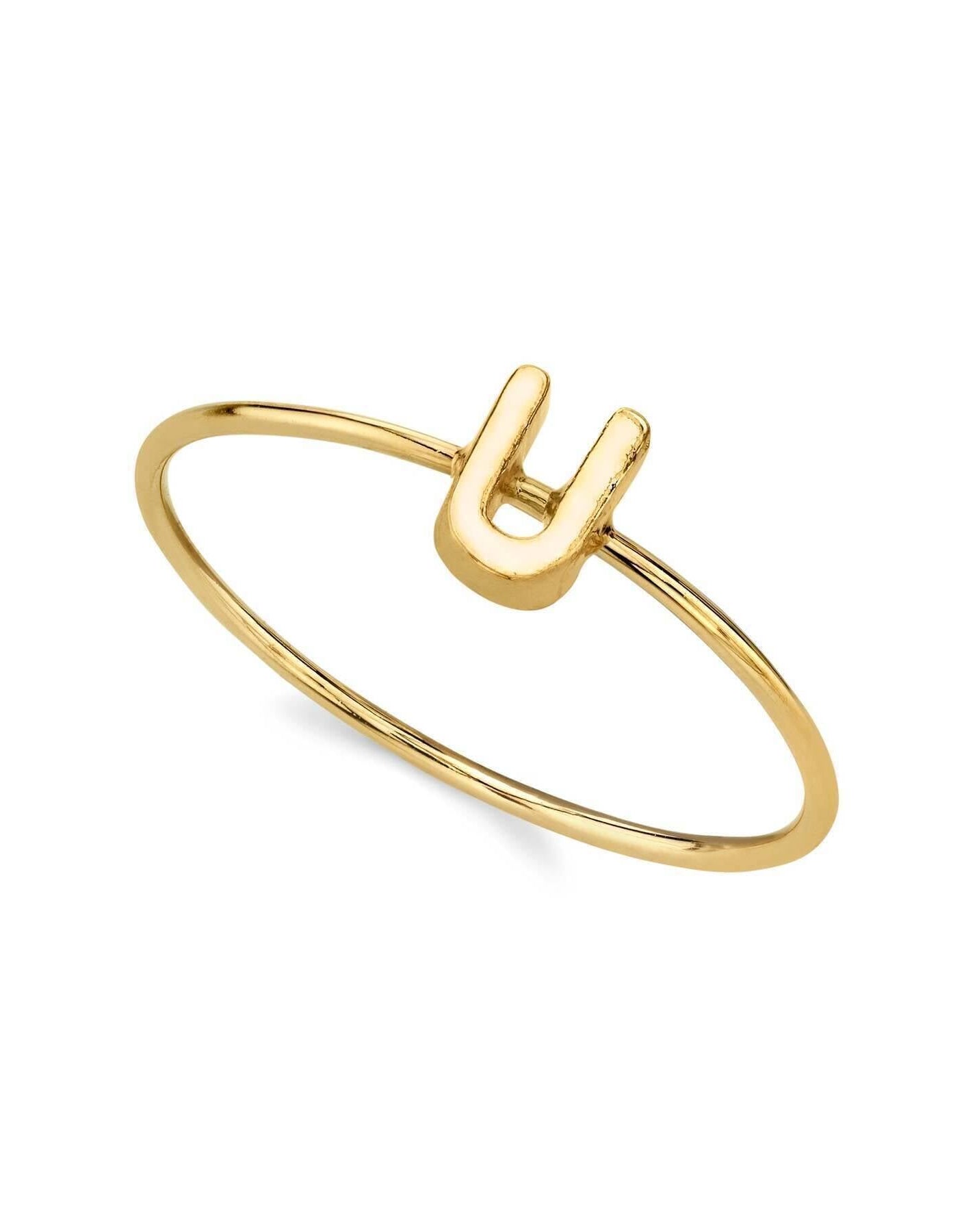 1928 Jewelry Gold Initial Ring Size 7