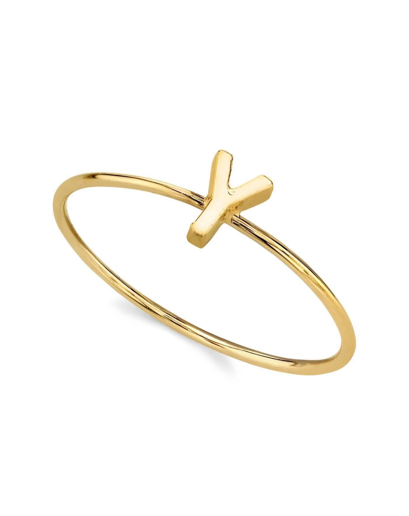 1928 Jewelry Gold Initial Ring Size 7