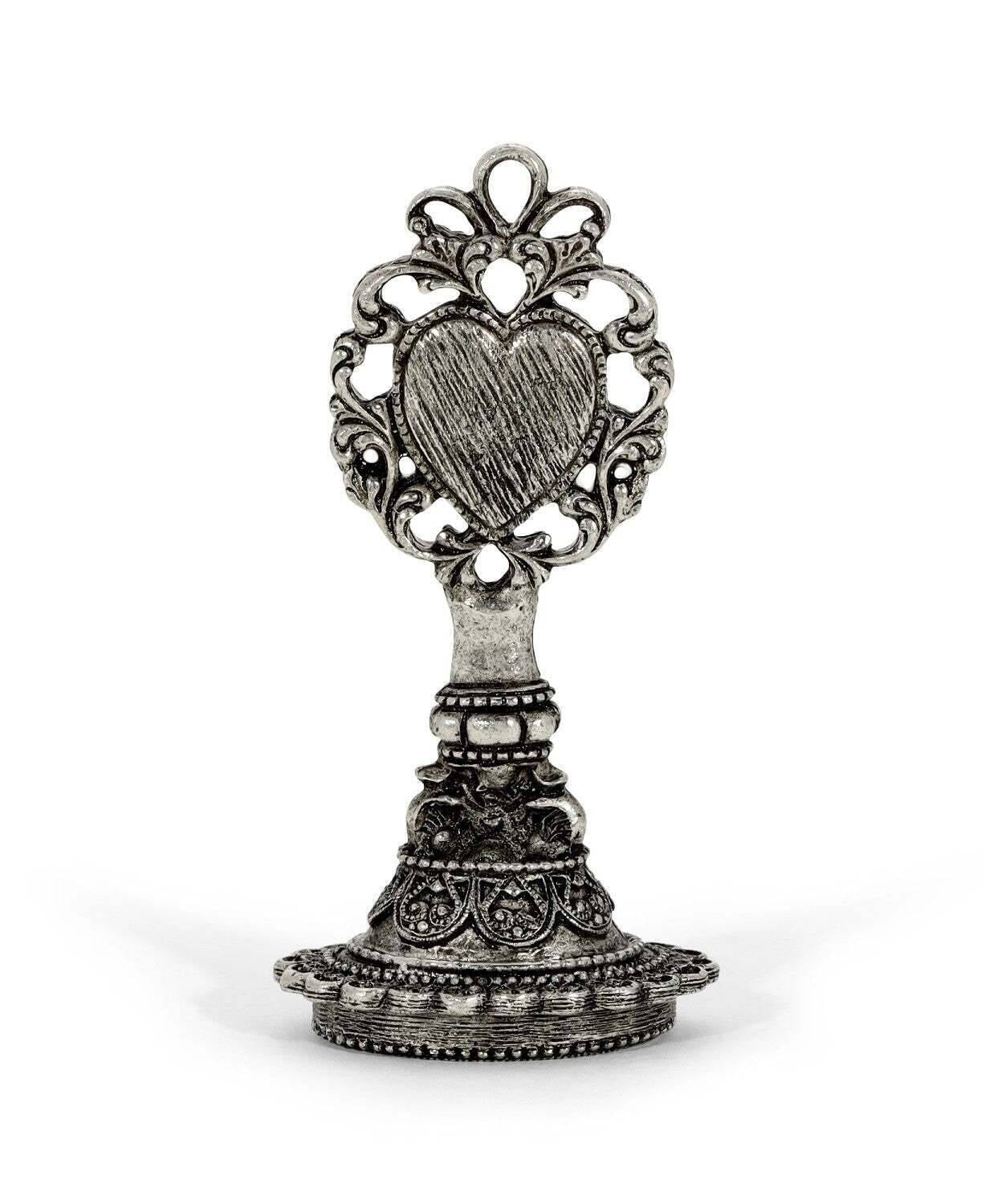 1928 Jewelry Filigree Heart Wax Seal Stamp