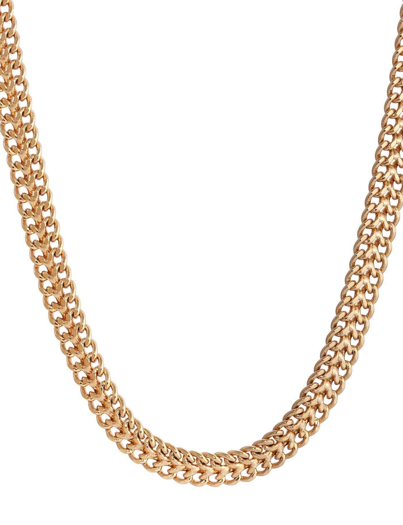 1928 Jewelry Gold Double Curb Chain Necklace 17"