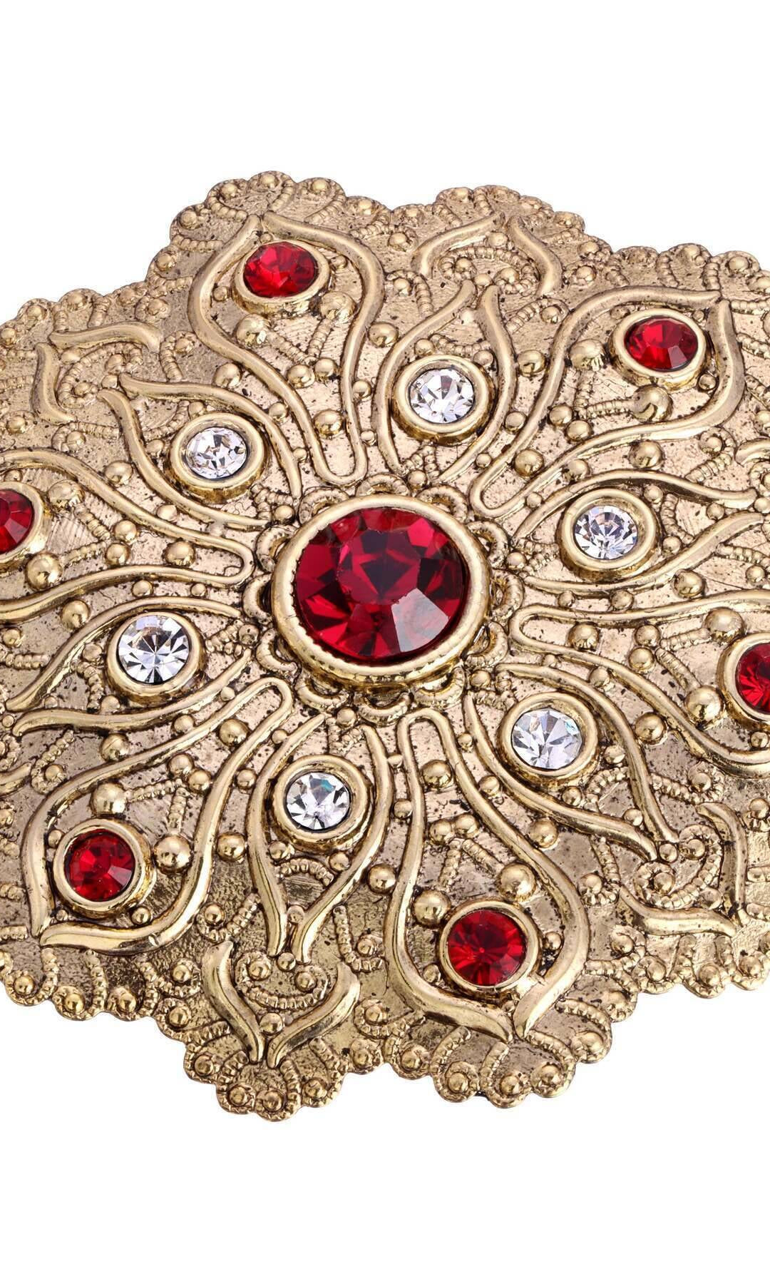 1928 Jewelry Imperial Flower Crystal Brooch